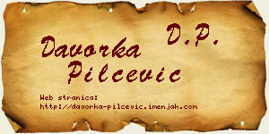 Davorka Pilčević vizit kartica